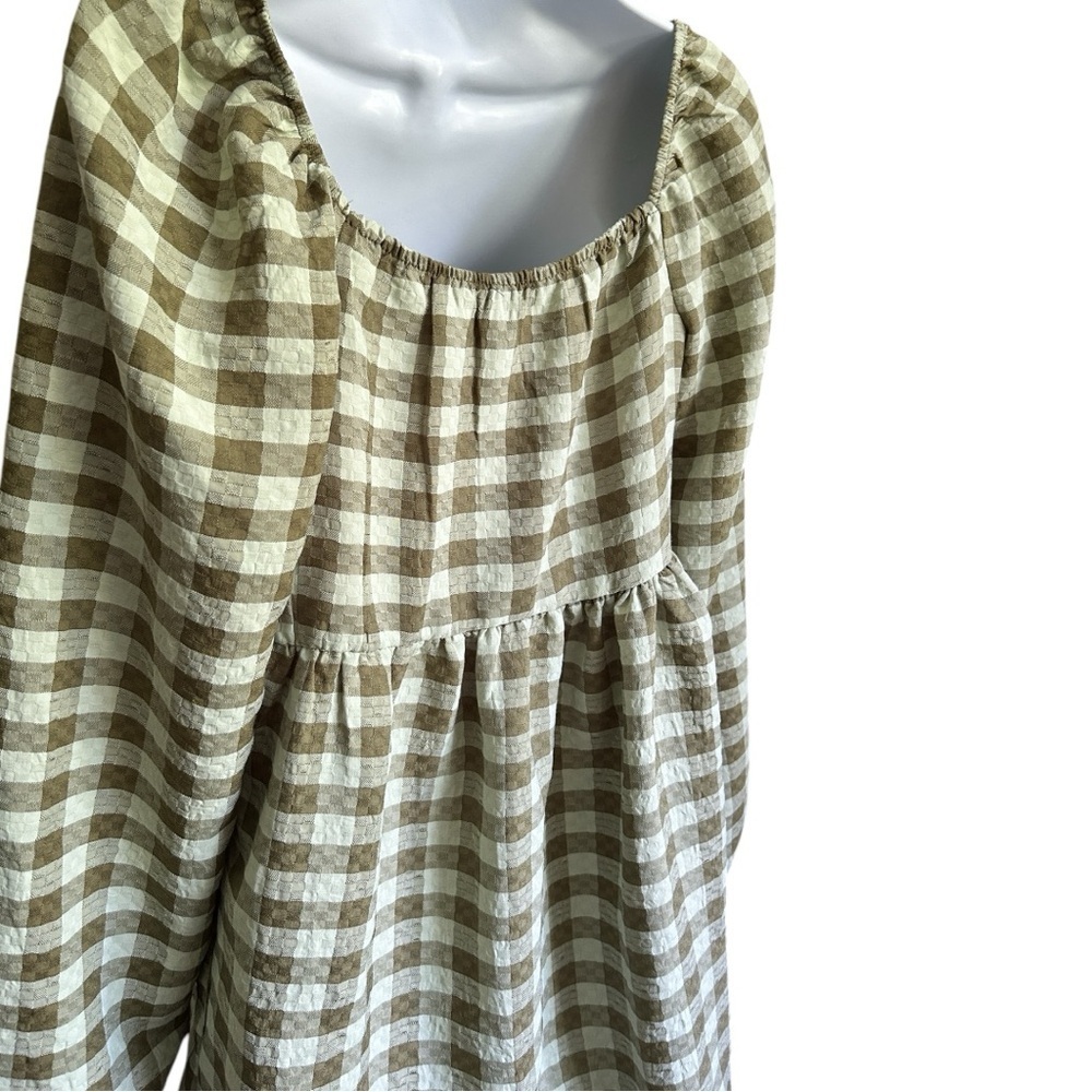 ✨3 for $18✨ Wild Fable Plaid Long Sleeve Midi Dress - Picture 4 of 7